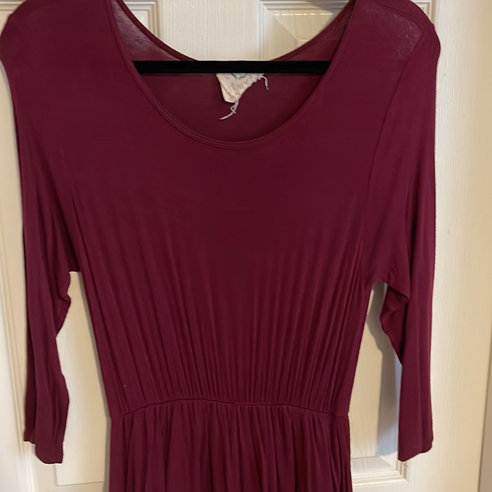 Prurple Ruffled Dress - Picture 2 of 5